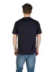 "Armani Exchange T-Shirts im Sale | Armani Exchange Herren TShirt HerbstWinter Blau Print  online kaufen"|Planet-Deluxe