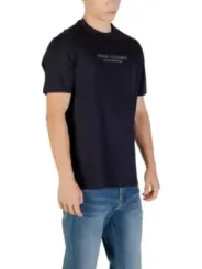"Armani Exchange T-Shirts im Sale | Armani Exchange Herren TShirt HerbstWinter Blau Print  online kaufen"|Planet-Deluxe
