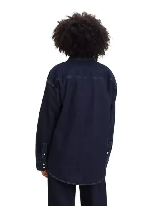 Dunkles Levi's Denim Hemd Herren