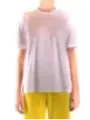 "Msgm T-Shirts im Sale | MSGM Damen T-Shirt in Weiß mit Pailletten - Perfekt für Frühling/Sommer online kaufen"|Planet-Deluxe