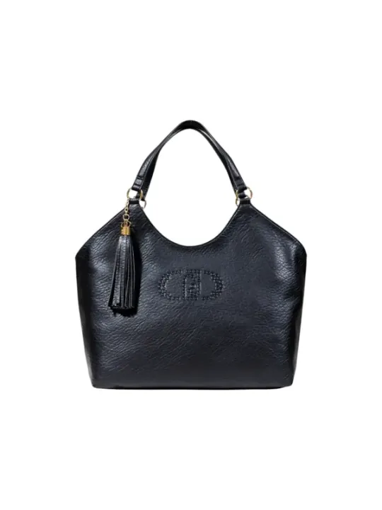 "Liu Jo Einzelstücke & Seltenheiten im Sale | Liu Jo Damen Handtasche - Schwarze Herbst/Winter Tasche mit Reißverschluss und Schulterriemen, 100% Kunstleder, 45x28x15 cm, Mo online kaufen"|Planet-Deluxe