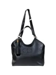 "Liu Jo Einzelstücke & Seltenheiten im Sale | Liu Jo Damen Handtasche - Schwarze Herbst/Winter Tasche mit Reißverschluss und Schulterriemen, 100% Kunstleder, 45x28x15 cm, Mo online kaufen"|Planet-Deluxe