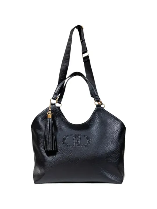 "Liu Jo Einzelstücke & Seltenheiten im Sale | Liu Jo Damen Handtasche - Schwarze Herbst/Winter Tasche mit Reißverschluss und Schulterriemen, 100% Kunstleder, 45x28x15 cm, Mo online kaufen"|Planet-Deluxe