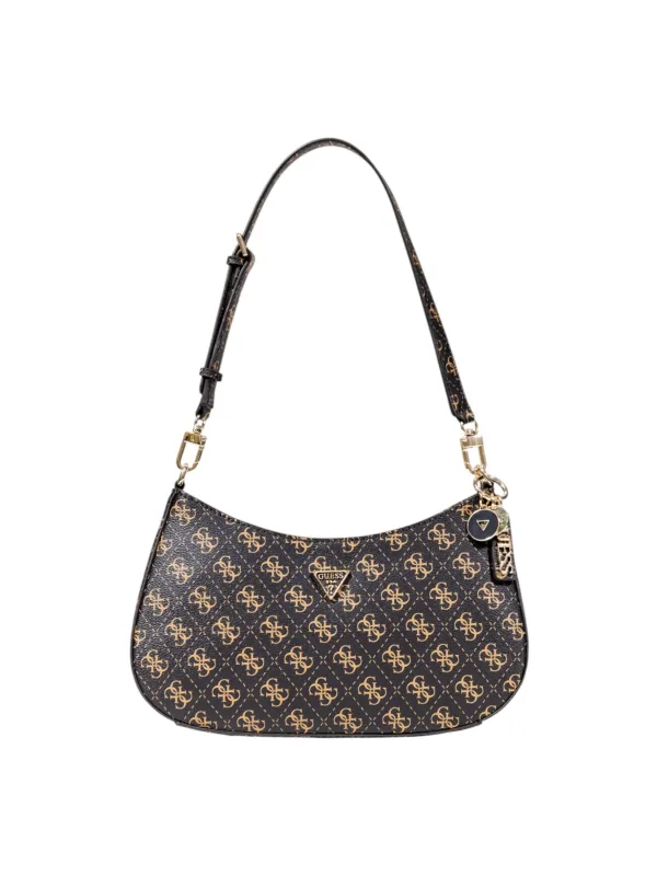 "Guess Einzelstücke & Seltenheiten im Sale | Guess Herbst/Winter Damen Handtasche mit Druckmuster in Braun - Exklusive Designer-Tasche mit Reißverschluss und Innen-/Außent online kaufen"|Planet-Deluxe