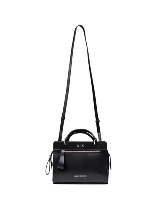 "Armani Exchange Einzelstücke & Seltenheiten im Sale | Armani Exchange Damen Handtasche - Elegante Herbst/Winter Schultertasche in Schwarz mit Reißverschluss, Innen- und Außentasche online kaufen"|Planet-Deluxe