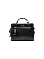 "Armani Exchange Einzelstücke & Seltenheiten im Sale | Armani Exchange Damen Handtasche - Elegante Herbst/Winter Schultertasche in Schwarz mit Reißverschluss, Innen- und Außentasche online kaufen"|Planet-Deluxe