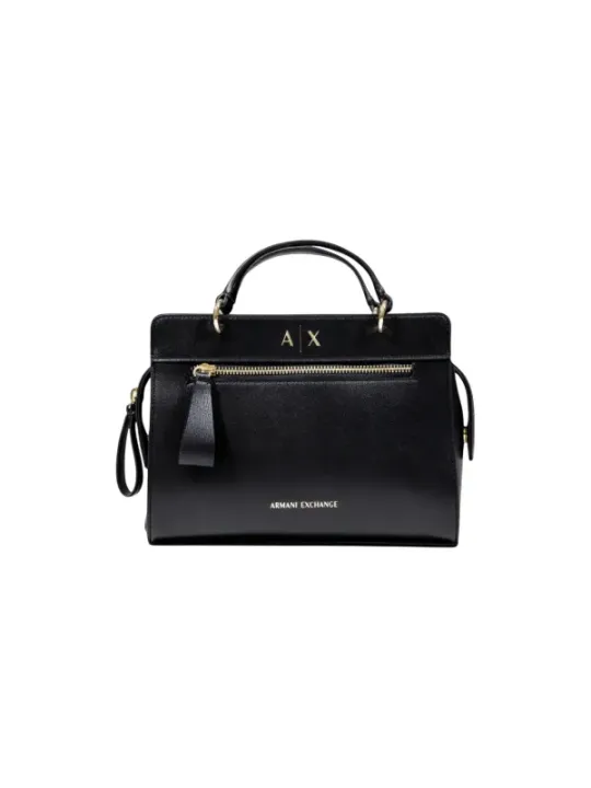 "Armani Exchange Einzelstücke & Seltenheiten im Sale | Armani Exchange Damen Handtasche - Elegante Herbst/Winter Schultertasche in Schwarz mit Reißverschluss, Innen- und Außentasche online kaufen"|Planet-Deluxe