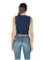 "Guess Westen im Sale | Guess Damen Weste Blau - Elegante Herbst/Winter V-Ausschnitt Weste mit Knopfverschluss, Ärmellos, 100% Polyester online kaufen"|Planet-Deluxe