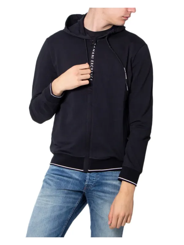 Schwarzer Armani Exchange Kapuzenpullover für Männer Schwarzer Armani Exchange Kapuzenpullover für Männer