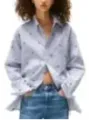 "Tommy Hilfiger Jeans Hemden im Sale | Tommy Hilfiger Jeans Damen Hemd aus Bio-Baumwolle in Azurblau – Herbst/Winter Kollektion online kaufen"|Planet-Deluxe