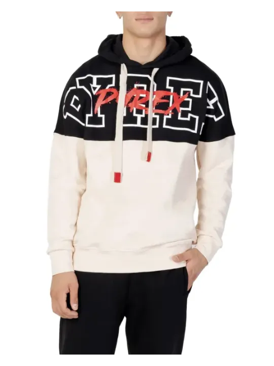 Pyrex Kapuzenpullover zweifarbiges Textildesign