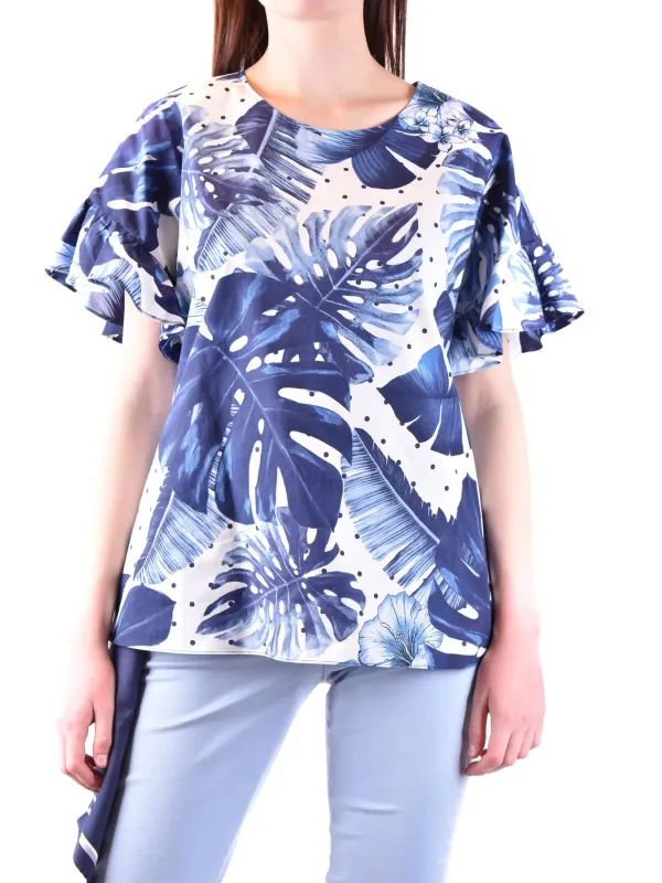 "Twinset T-Shirts im Sale | **Twinset Damen T-Shirt mit Blumenmuster - Blau, Kurzarm, Rundhalsausschnitt - Perfekt für Frühling/Sommer** online kaufen"|Planet-Deluxe "Twinset T-Shirts im Sale | **Twinset Damen T-Shirt mit Blumenmuster - Blau, Kurzarm, Rundhalsausschnitt - Perfekt für Frühling/Sommer** online kaufen"|Planet-Deluxe