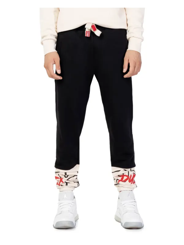 Schwarze Jogginghose mit rotem Logo Schwarze Jogginghose mit rotem Logo