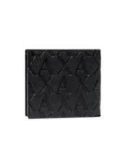 "Armani Exchange Brieftaschen im Sale | Armani Exchange Herren Geldbörse - Schwarz mit Druckmuster, Herbst/Winter Kollektion - 100% Polyester, Kompakt und Funktional m online kaufen"|Planet-Deluxe