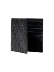 "Armani Exchange Brieftaschen im Sale | Armani Exchange Herren Geldbörse - Schwarz mit Druckmuster, Herbst/Winter Kollektion - 100% Polyester, Kompakt und Funktional m online kaufen"|Planet-Deluxe