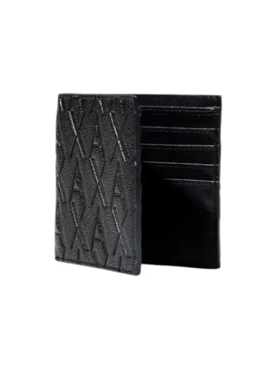 "Armani Exchange Brieftaschen im Sale | Armani Exchange Herren Geldbörse - Schwarz mit Druckmuster, Herbst/Winter Kollektion - 100% Polyester, Kompakt und Funktional m online kaufen"|Planet-Deluxe
