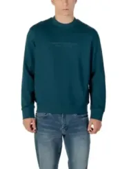"Armani Exchange Sweatshirts im Sale | Armani Exchange Herren-Fleece-Sweatshirt - Grün, Langarm, Rundhals - Herbst/Winter Kollektion online kaufen"|Planet-Deluxe