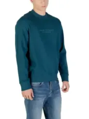 "Armani Exchange Sweatshirts im Sale | Armani Exchange Herren-Fleece-Sweatshirt - Grün, Langarm, Rundhals - Herbst/Winter Kollektion online kaufen"|Planet-Deluxe