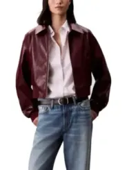 "Calvin Klein Jeans Blazer im Sale | Calvin Klein Jeans Bordeaux Kostümjacke Damen online kaufen"|Planet-Deluxe