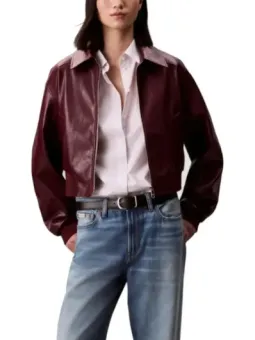 Calvin Klein Bordeaux Damenblazer - Eleganz & Stil