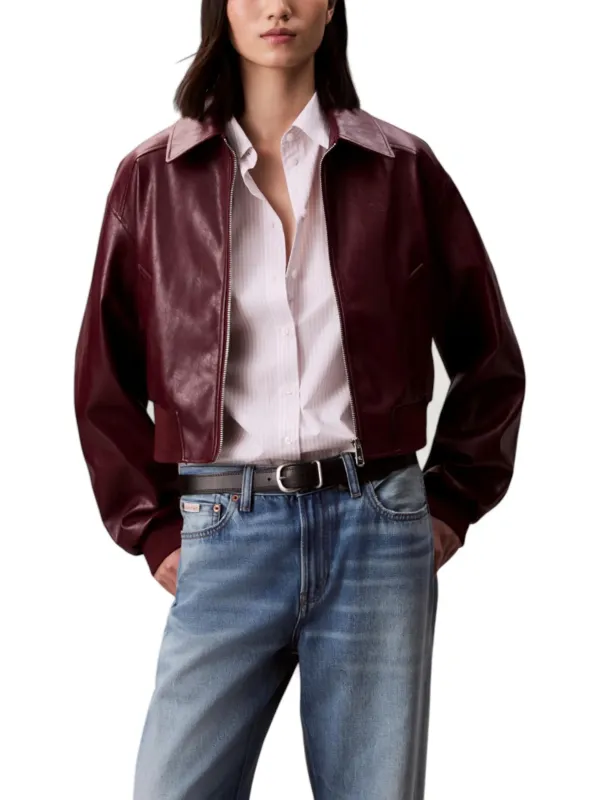 "Calvin Klein Jeans Blazer im Sale | Calvin Klein Jeans Bordeaux Kostümjacke Damen online kaufen"|Planet-Deluxe