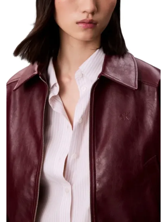 "Calvin Klein Jeans Blazer im Sale | Calvin Klein Jeans Bordeaux Kostümjacke Damen online kaufen"|Planet-Deluxe