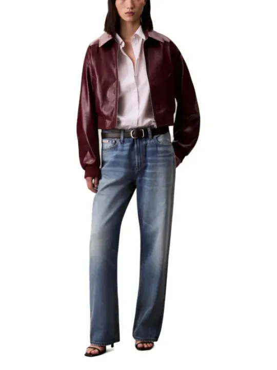 "Calvin Klein Jeans Blazer im Sale | Calvin Klein Jeans Bordeaux Kostümjacke Damen online kaufen"|Planet-Deluxe