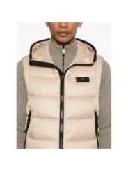 "Peuterey Westen im Sale | Peuterey Herren Gilet - Stylische Herbst/Winter Weste in Beige mit Kapuze – Ärmellose Jacke mit Reißverschluss und Vordertas online kaufen"|Planet-Deluxe