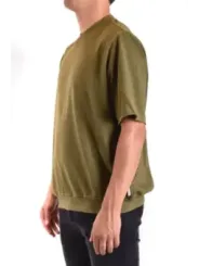 "Paolo Pecora T-Shirts im Sale | Paolo Pecora Herren T-Shirt - Grünes Rundhals-Shirt aus 100% Baumwolle für Frühling/Sommer online kaufen"|Planet-Deluxe