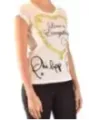 "Philipp Plein T-Shirts im Sale | Philipp Plein Damen TShirt Weiß Print Kurzarm Sommer online kaufen"|Planet-Deluxe