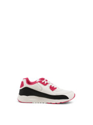 Weiße und pinke Chunky Sneaker