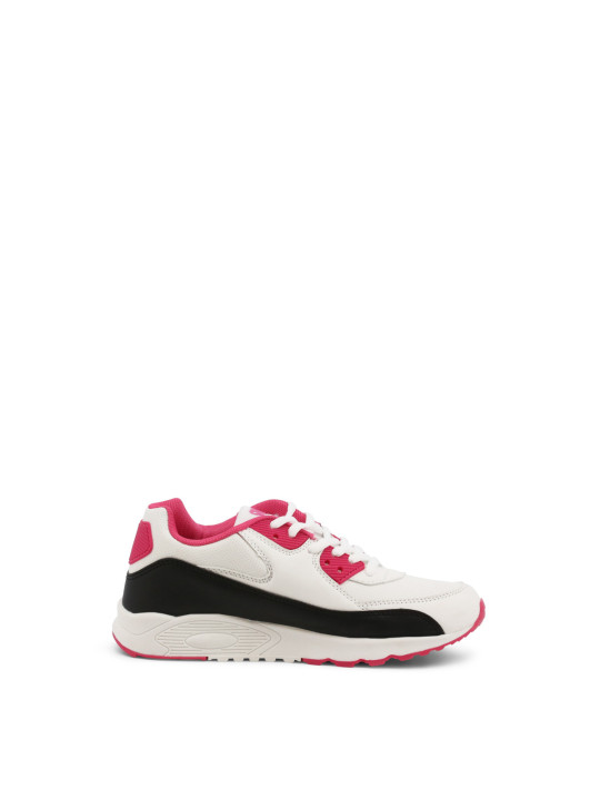 Weiße und pinke Chunky Sneaker