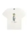"Polo Ralph Lauren T-Shirts im Sale | Polo Ralph Lauren Damen TShirt HerbstWinter Weiß Druck 100% Baumwolle online kaufen"|Planet-Deluxe