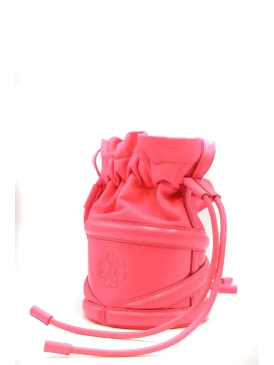 "Alexander Mcqueen Einzelstücke & Seltenheiten im Sale | Alexander McQueen Umhängetasche für Damen in Fuchsinrot – Luxuriöse Ledertasche für Frühling/Sommer mit Innentaschen und  online kaufen"|Planet-Deluxe