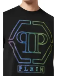 "Philipp Plein T-Shirts im Sale | Philipp Plein Herren TShirt Schwarz Print Frühling Sommer online kaufen"|Planet-Deluxe