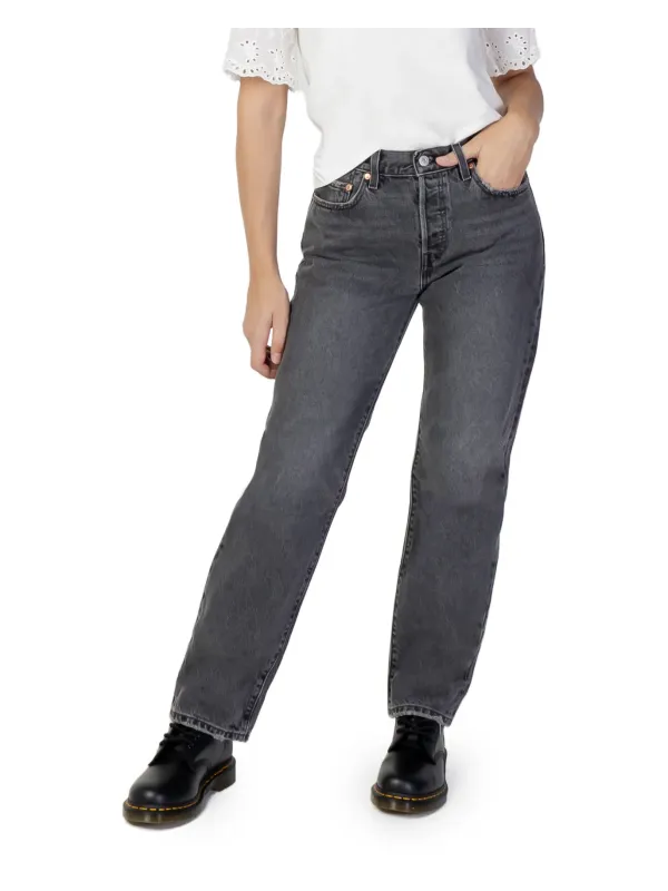 Dunkle graue Levi's Straight Leg Jeans Dunkle graue Levi's Straight Leg Jeans