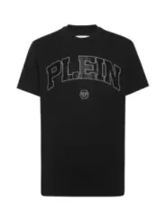 "Philipp Plein T-Shirts im Sale | Plein Herren TShirt Herbst Winter Schwarz Druck 100 Baumwolle online kaufen"|Planet-Deluxe
