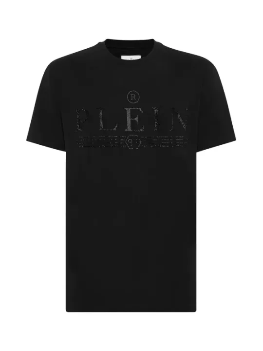 "Philipp Plein T-Shirts im Sale | Plein Herbst TShirt Herren Schwarzdruck Kurzarm online kaufen"|Planet-Deluxe
