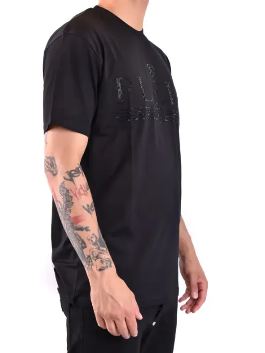 "Philipp Plein T-Shirts im Sale | Plein Herbst TShirt Herren Schwarzdruck Kurzarm online kaufen"|Planet-Deluxe