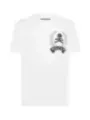 "Philipp Plein T-Shirts im Sale | Philipp Plein Herren T-Shirt Weiß Druck Herbst Winter online kaufen"|Planet-Deluxe