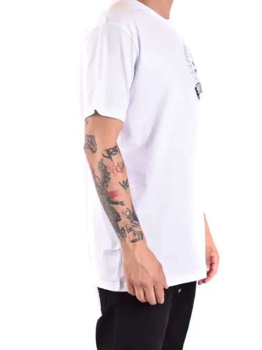 "Philipp Plein T-Shirts im Sale | Philipp Plein Herren T-Shirt Weiß Druck Herbst Winter online kaufen"|Planet-Deluxe