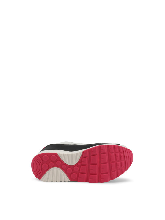 Weiße Sneaker mit Fuxia Akzenten