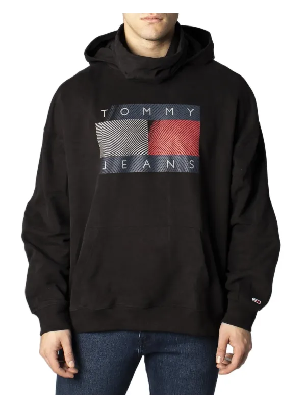Schwarzer Tommy Jeans Logo Hoodie Schwarzer Tommy Jeans Logo Hoodie