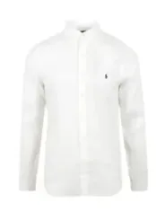 "Polo Ralph Lauren Hemden im Sale | Polo Ralph Lauren Leinenhemd Weiß SS Herren online kaufen"|Planet-Deluxe
