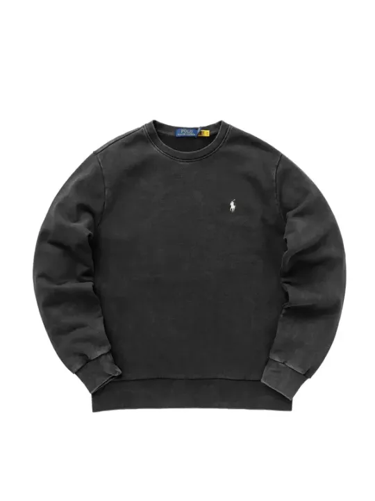 "Polo Ralph Lauren Sweatshirts im Sale | Polo Ralph Lauren Herren Fleece Schwarz Langarmshirt online kaufen"|Planet-Deluxe