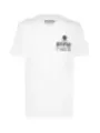 "Philipp Plein T-Shirts im Sale | Philipp Plein Herren T-Shirt Weiß Sommerdruck Rundhals online kaufen"|Planet-Deluxe
