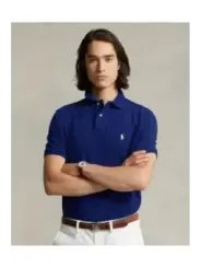 "Polo Ralph Lauren Poloshirts im Sale | Ralph Lauren Herren Polo Blau Kurzarm Sommer Baumwolle online kaufen"|Planet-Deluxe