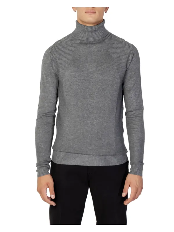 Grauer Rollkragenpullover Antony Morato Herren Grauer Rollkragenpullover Antony Morato Herren