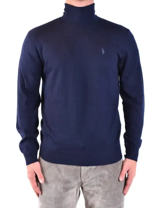"Polo Ralph Lauren Pullover im Sale | Ralph Lauren Herrenpullover Blau Hochkragen Wolle online kaufen"|Planet-Deluxe