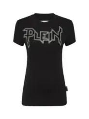 "Philipp Plein T-Shirts im Sale | Philipp Plein Damen T-Shirt Schwarz Herbst Winter Design online kaufen"|Planet-Deluxe